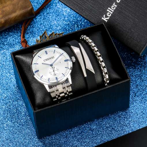 New-Fashion-Men-s-Watch-Bracelet-Gift-Set-Men-Full-Steel-Minimalist-Calendar-Dial-Watch-with-3 – saadaval Tootemaailm e-kaubamajas