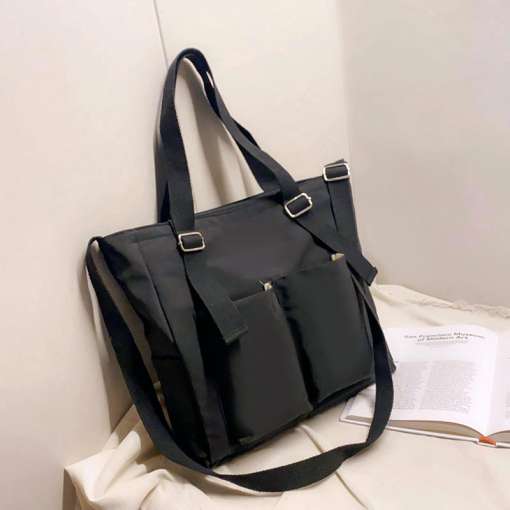 Women-s-Bag-Shopper-Simple-Fashion-Zipper-Handbags-Nylon-Waterproof-Solid-Crossbody-Large-Capacity-Tote-Shoulder-4 – saadaval Tootemaailm e-kaubamajas