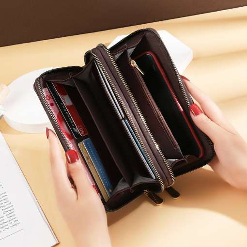 Women-Long-Wallets-Double-Zipper-Clutches-Purse-Big-Letter-Fashion-Wristlet-Wallet-Phone-Portfel-Damski-Card-2 – saadaval Tootemaailm e-kaubamajas