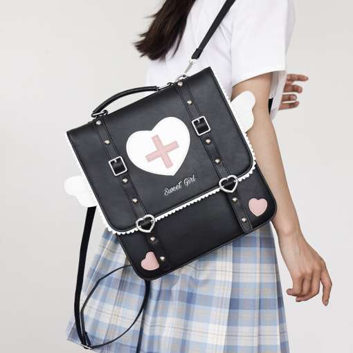 Cute-Lolita-Japanese-Style-Backpack-for-Young-Girls-Kawaii-Uniform-School-Bag-Small-Travel-Bag-Wings-4 – saadaval Tootemaailm e-kaubamajas