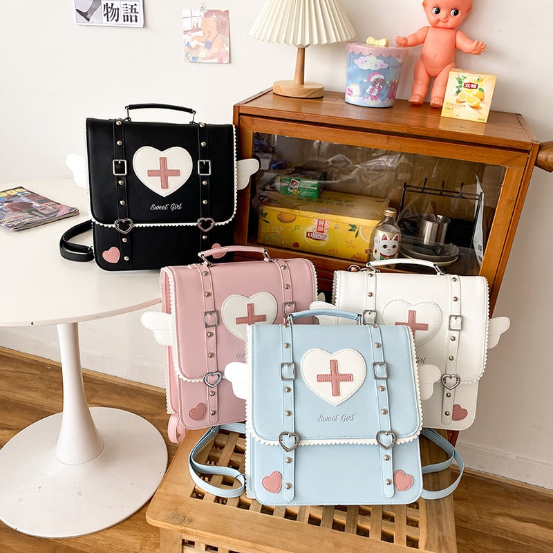 Cute-Lolita-Japanese-Style-Backpack-for-Young-Girls-Kawaii-Uniform-School-Bag-Small-Travel-Bag-Wings-1 – saadaval Tootemaailm e-kaubamajas