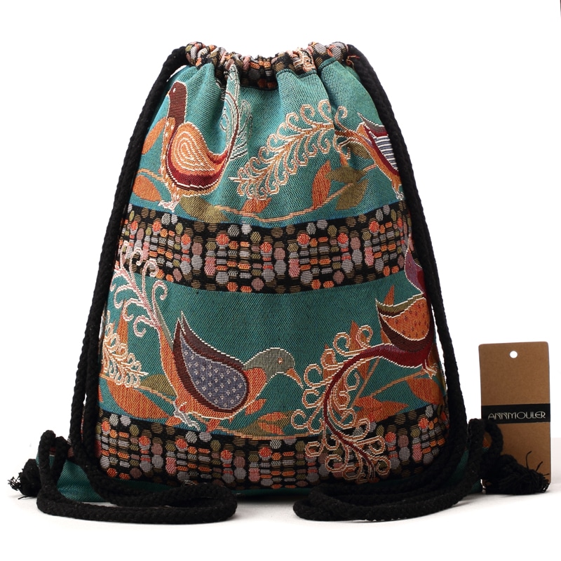 Annmouler-Women-Vintage-Backpack-Brand-Canvas-Shoulder-Bag-Bohemian-Style-String-Bag-Travel-Storage-Organizer-Cotton-1 – saadaval Tootemaailm e-kaubamajas