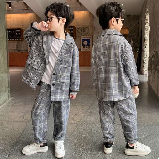 Teenager-Boys-Formal-Suit-Plaid-Jacket-Pants-2PCS-Clothing-Set-Kindergarten-Kids-Performance-Dress-Children-Chorus-3 – saadaval Tootemaailm e-kaubamajas
