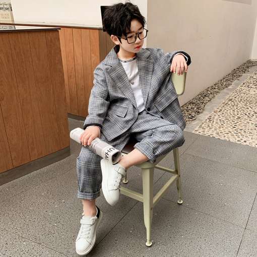 Teenager-Boys-Formal-Suit-Plaid-Jacket-Pants-2PCS-Clothing-Set-Kindergarten-Kids-Performance-Dress-Children-Chorus-4 – saadaval Tootemaailm e-kaubamajas