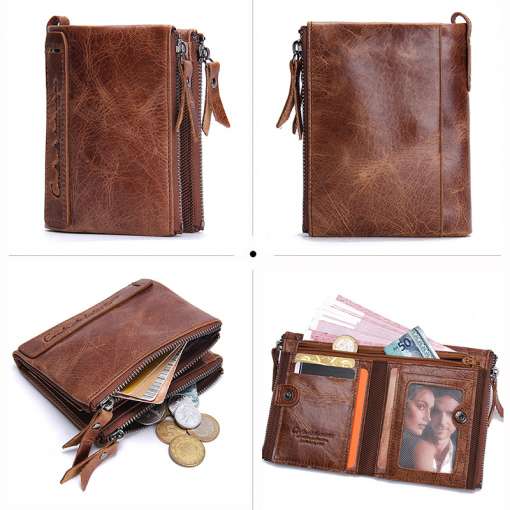 Fashion-Genuine-Leather-Women-Wallet-Bi-fold-Wallets-Red-ID-Card-Holder-Coin-Purse-With-Double-5 – saadaval Tootemaailm e-kaubamajas