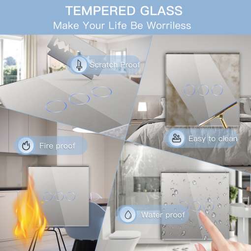 BSEED-1-2-3Gang-Touch-Glass-Switch-1Way-Wall-Light-Switch-Plus-EU-Power-Socket-with-4 – saadaval Tootemaailm e-kaubamajas