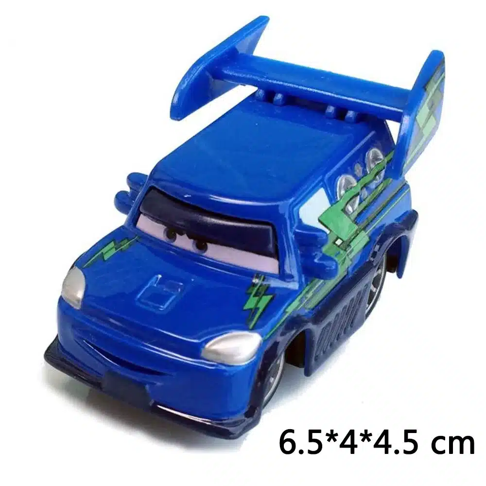 sinine mänguauto suure tagaspoileriga