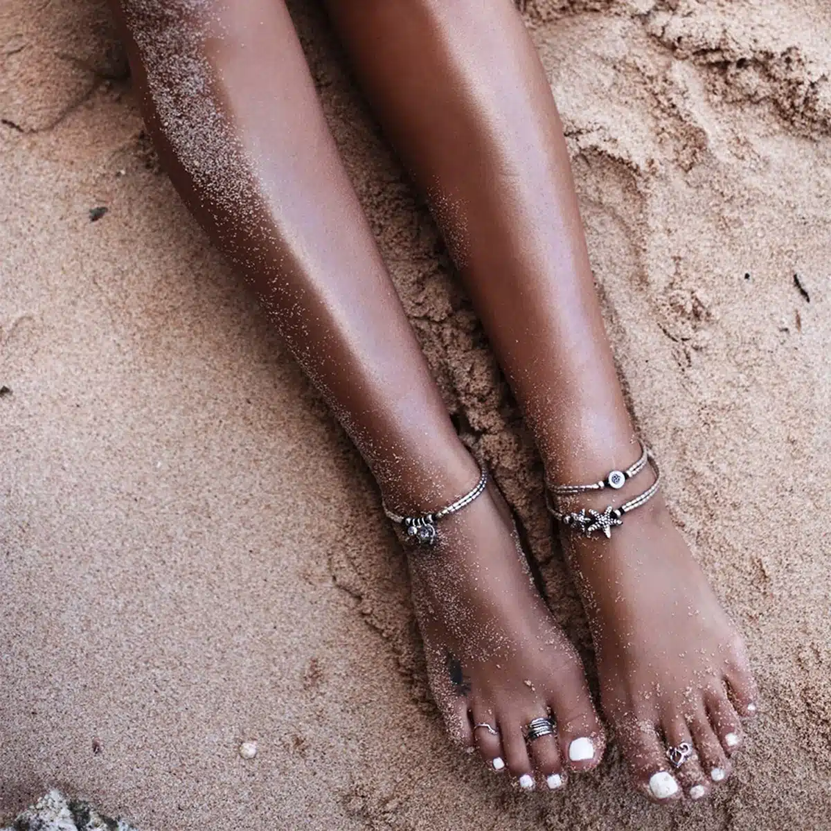 Vintage Bracelet Foot Jewelry Retro Anklet For Women Girls Ankle Leg Chain Charm Starfish Beads Bracelet Fashion Beach Jewelry 19