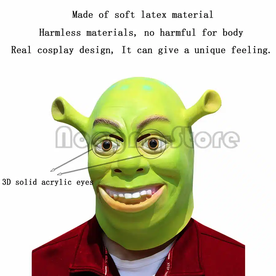 Vinge mask Shrek | kujundav pilt e-kaubamaja pildikogust