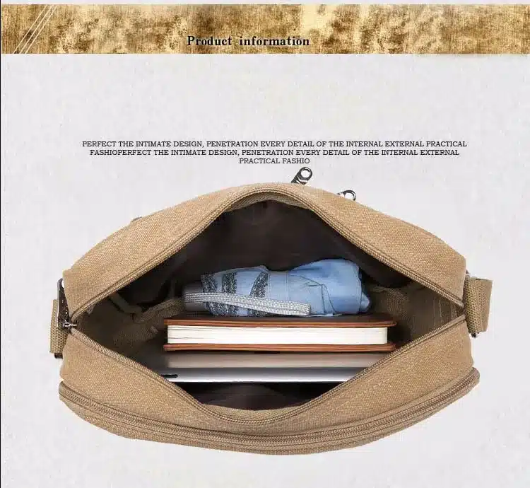 New 2017 Multifunctional Men Crossbody Messenger Bags Canvas Vintage Casual Shoulder Bags Men's Travel Bags 22