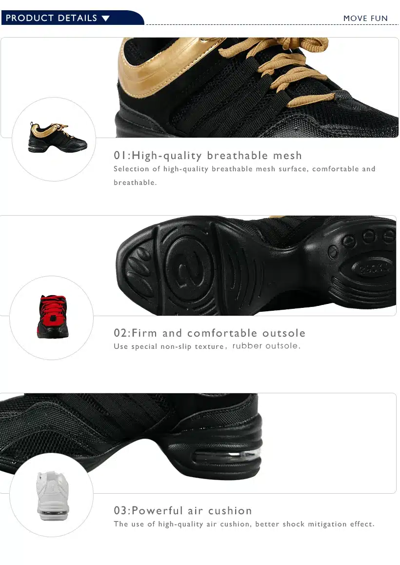 2017 Dancing Shoes for Women Jazz Sneaker New Dance Sneakers for Women Modern Street Dance Shoes 16