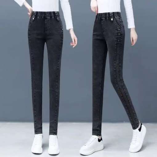 Jeans-Oversize-4XL-Slim-Denim-Pants-Women-s-High-Waist-Skinny-Jean-Vintage-Wash-Pencil-Stretch-2 – saadaval Tootemaailm e-kaubamajas