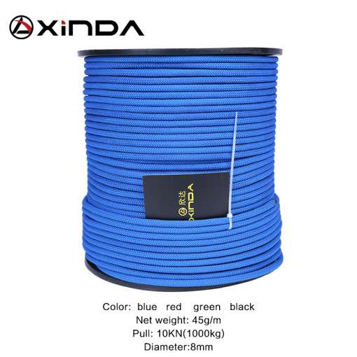 XINDA-8mm-Diameter-Professional-Rock-Climbing-Rope-Outdoor-Hiking-Corda-High-Strength-Statics-Safety-Rope-Fire-4 – saadaval Tootemaailm e-kaubamajas