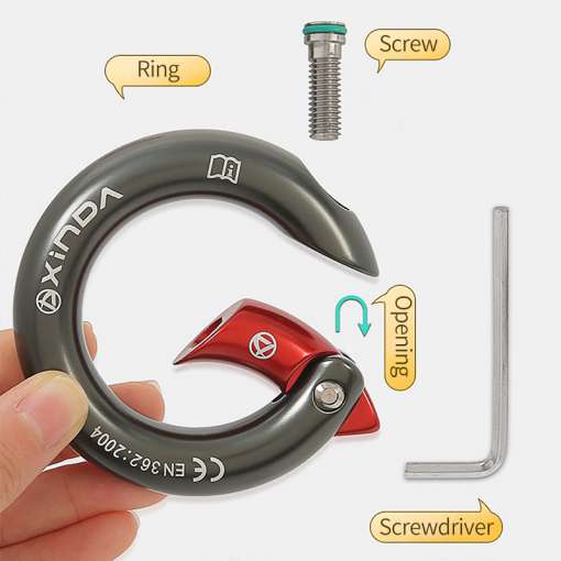 XINDA-outdoor-23kN-Openable-Ring-7075-aluminium-multi-directional-gated-ring-for-climbing-2 – saadaval Tootemaailm e-kaubamajas