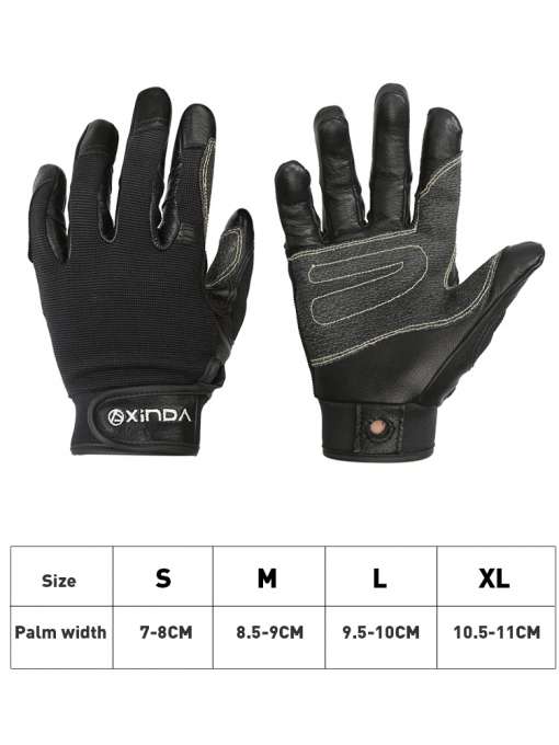 XINDA-Professional-Outdoor-Sports-Full-Finger-Cowhide-Climbing-Gloves-Rock-Climb-Downhill-Hiking-Anti-Slip-Wear-10 – saadaval Tootemaailm e-kaubamajas