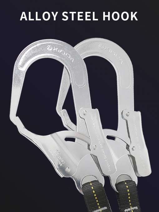 Xinda-Professional-High-Altitude-Protective-Safety-Elastic-Buffer-Sling-Belt-With-Hook-High-Strength-Wearable-Anti-1 – saadaval Tootemaailm e-kaubamajas