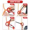 Xinda-Rock-Climbing-Carabine-9-Shape-Rigging-Descender-Aluminum-Figure-Belay-Device-Abseiling-Hoverable-Downhill-Equipment-3 – saadaval Tootemaailm e-kaubamajas