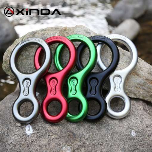 XINDA-Rock-Climbing-8-Shape-Ring-Abseiling-Device-35kN-Descender-Belay-Rappelling-Rescue-Eight-Ring-Outdoor-4 – saadaval Tootemaailm e-kaubamajas