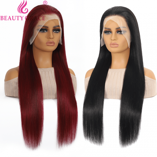 Brazilian-Bone-Straight-Human-Hair-Wigs-For-Women-Transparent-13×4-Lace-Frontal-Wig-30-34-Inch – saadaval Tootemaailm e-kaubamajas