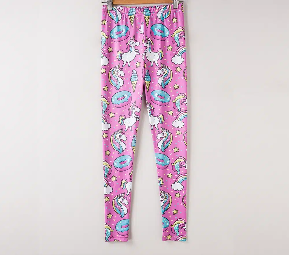 KYKU Brand Unicorn Leggings Women Leggins Fitness Legging Sexy Pants High Waist Push Up Shiny 3d Printed Rainbow Star Cat Donuts 16