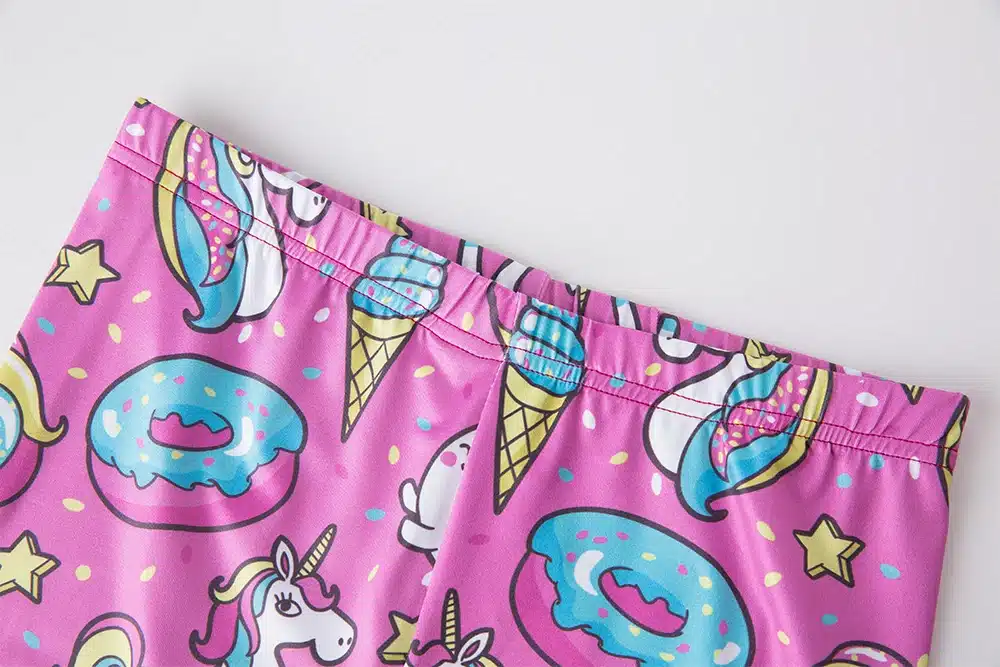 KYKU Brand Unicorn Leggings Women Leggins Fitness Legging Sexy Pants High Waist Push Up Shiny 3d Printed Rainbow Star Cat Donuts 17