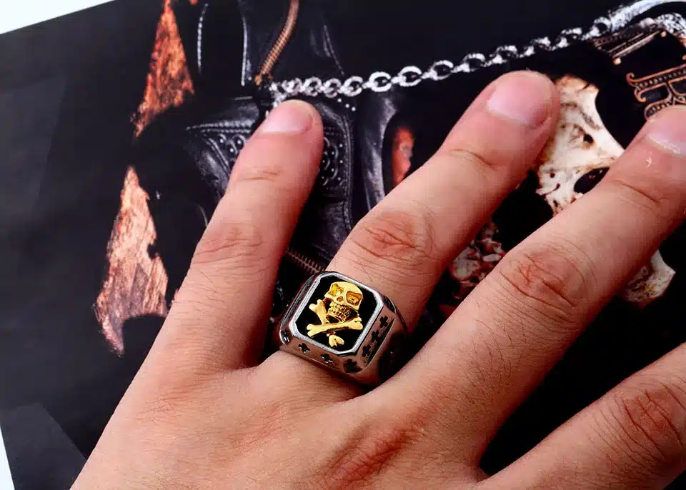 Beier 316L Stainless Steel ring biker Ring skull Man's special copper fashion jewelry BR8-331 19