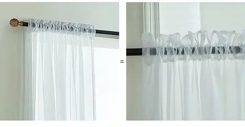 Organza Curtains for Living Room Solid Colors Sheer home Modern Bedroom Decorations Window Tulle Voile Curtain Panel (B509) 31