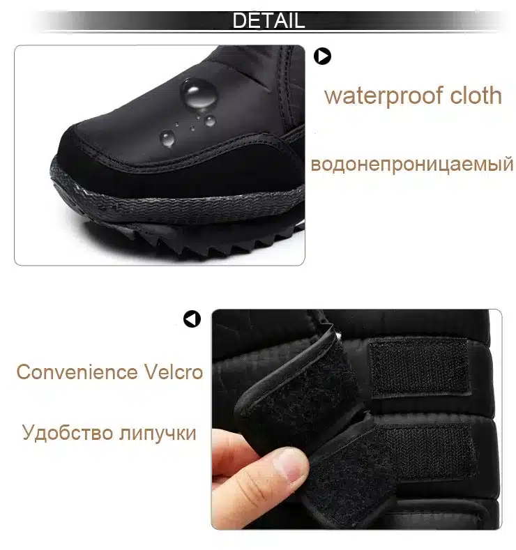mustad veekindlad lumesaapad takjakinnitusega