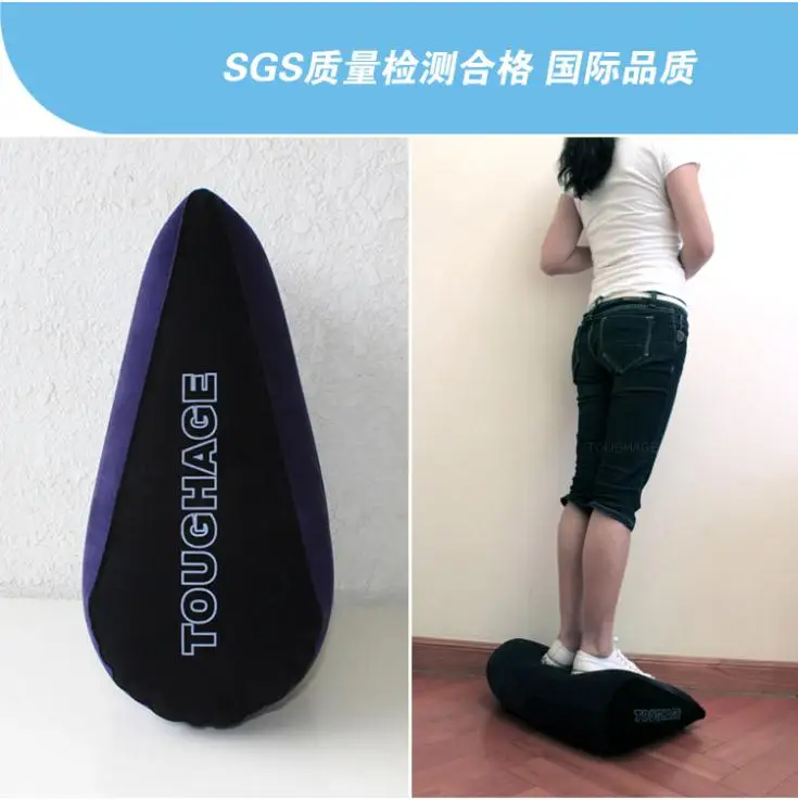 Toughage Inflatable Sex Furniture Triangle Sex Pillow Erotic Wedge Sex Cushion Oreiller Sofa Adult Games Sex Toys For Couples 17