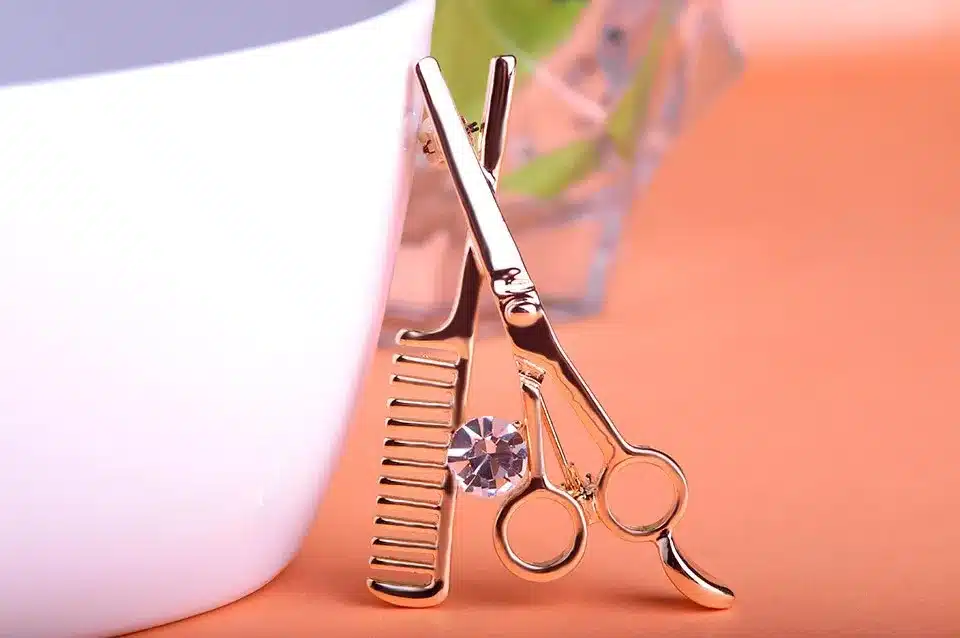 Tool Jewelry Scissors Combs Brooch For Personality Women Broches Collar Accessoris Hijab Pins For Esmalte De Unhas Relogio Vaz 9