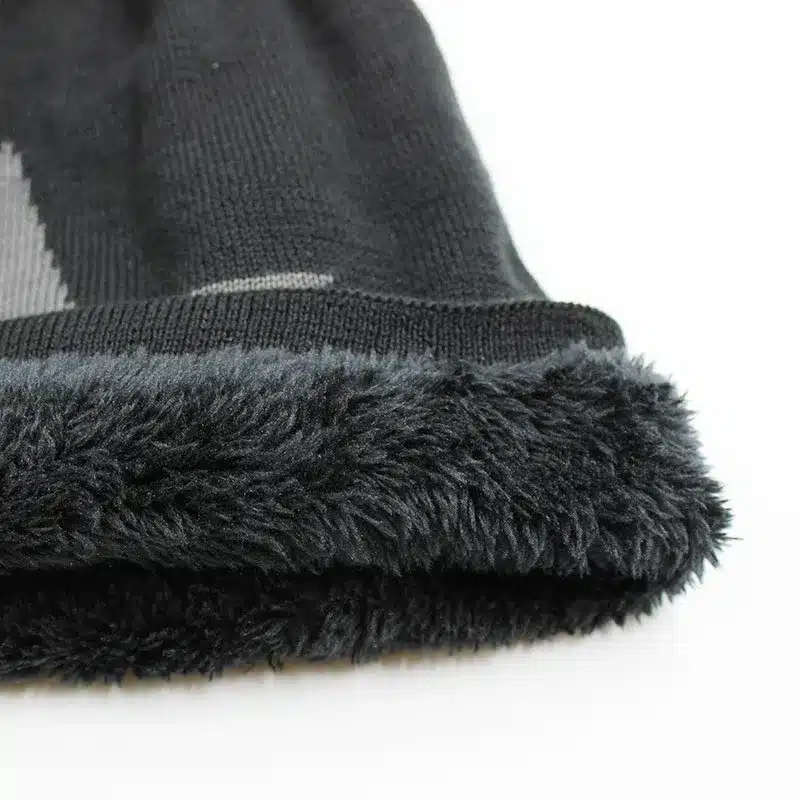 LOVINGSHA Faux Fur Warm Baggy Knitted Hat Men Beanies Knit Skullies Bonnet Hats For Men Women Beanie Men's Winter Hat Caps 20