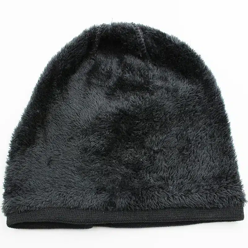 LOVINGSHA Faux Fur Warm Baggy Knitted Hat Men Beanies Knit Skullies Bonnet Hats For Men Women Beanie Men's Winter Hat Caps 21