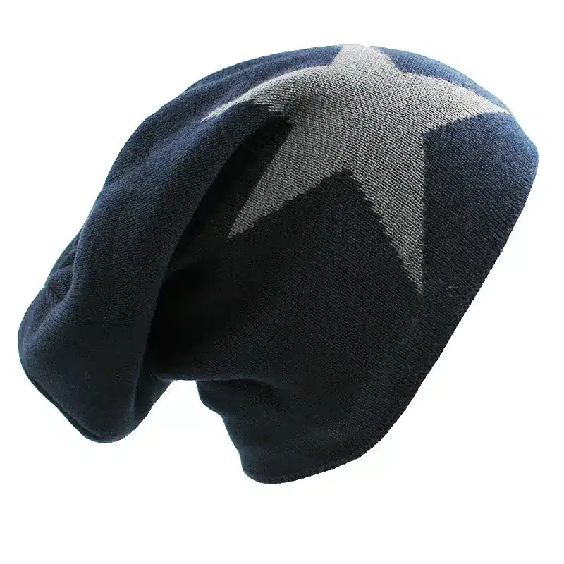 LOVINGSHA Faux Fur Warm Baggy Knitted Hat Men Beanies Knit Skullies Bonnet Hats For Men Women Beanie Men's Winter Hat Caps 23