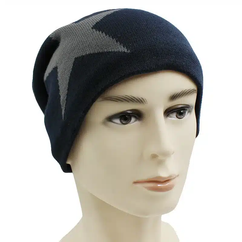 LOVINGSHA Faux Fur Warm Baggy Knitted Hat Men Beanies Knit Skullies Bonnet Hats For Men Women Beanie Men's Winter Hat Caps 25