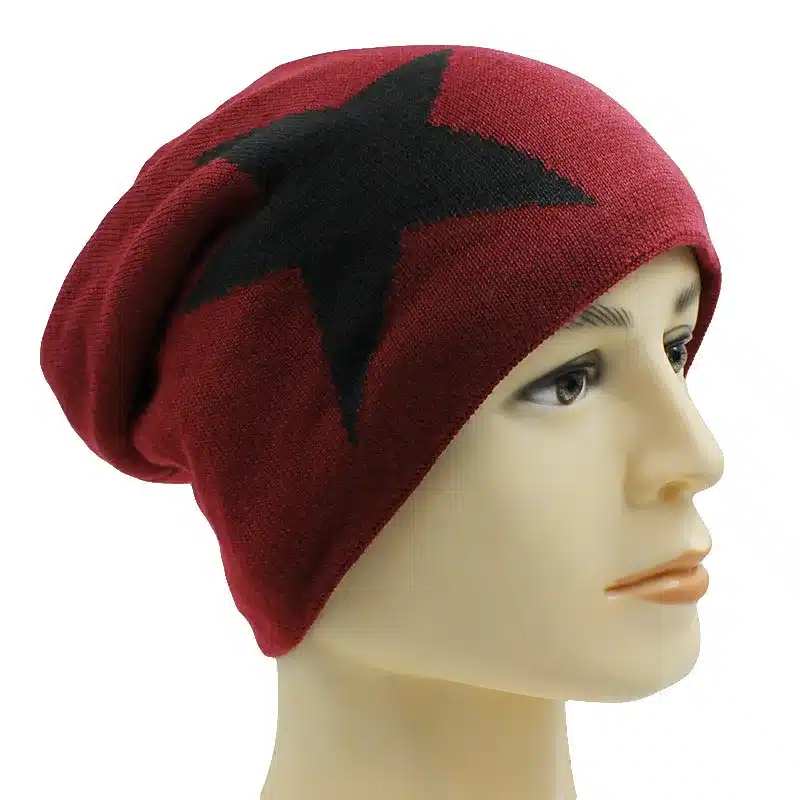 LOVINGSHA Faux Fur Warm Baggy Knitted Hat Men Beanies Knit Skullies Bonnet Hats For Men Women Beanie Men's Winter Hat Caps 32