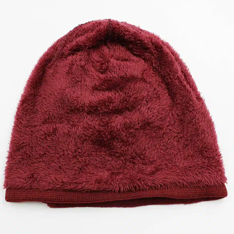 LOVINGSHA Faux Fur Warm Baggy Knitted Hat Men Beanies Knit Skullies Bonnet Hats For Men Women Beanie Men's Winter Hat Caps 35