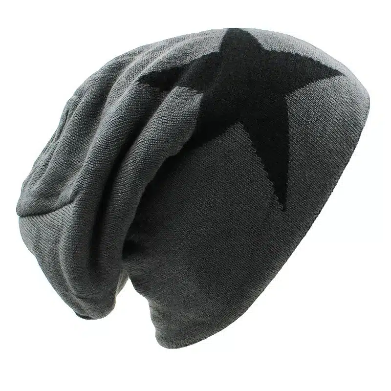 LOVINGSHA Faux Fur Warm Baggy Knitted Hat Men Beanies Knit Skullies Bonnet Hats For Men Women Beanie Men's Winter Hat Caps 37
