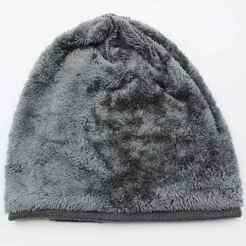 LOVINGSHA Faux Fur Warm Baggy Knitted Hat Men Beanies Knit Skullies Bonnet Hats For Men Women Beanie Men's Winter Hat Caps 41