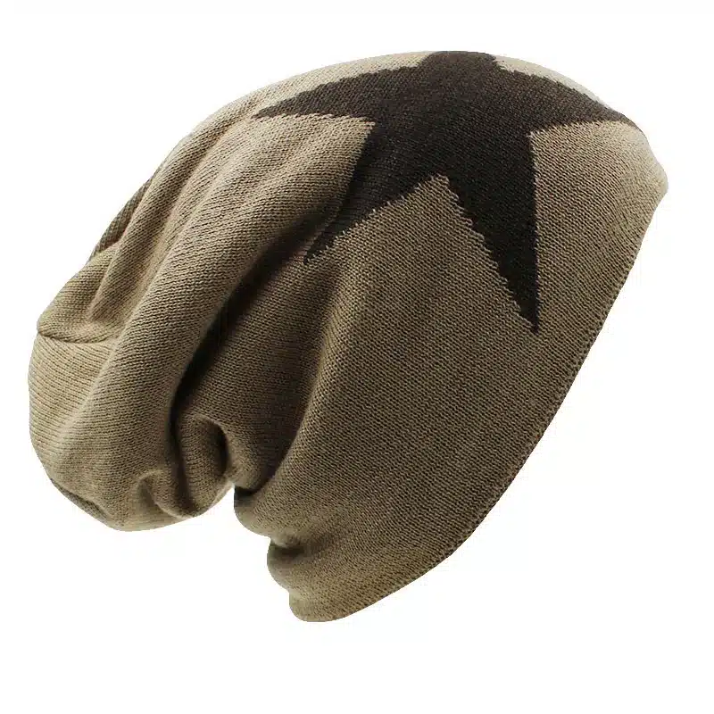 LOVINGSHA Faux Fur Warm Baggy Knitted Hat Men Beanies Knit Skullies Bonnet Hats For Men Women Beanie Men's Winter Hat Caps 43