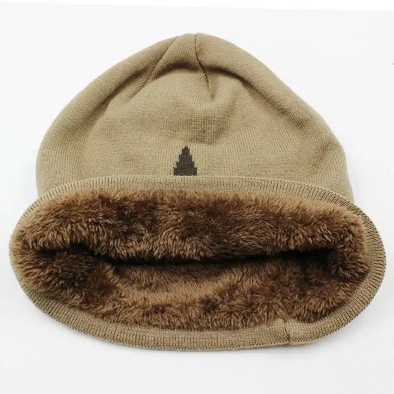 LOVINGSHA Faux Fur Warm Baggy Knitted Hat Men Beanies Knit Skullies Bonnet Hats For Men Women Beanie Men's Winter Hat Caps 47