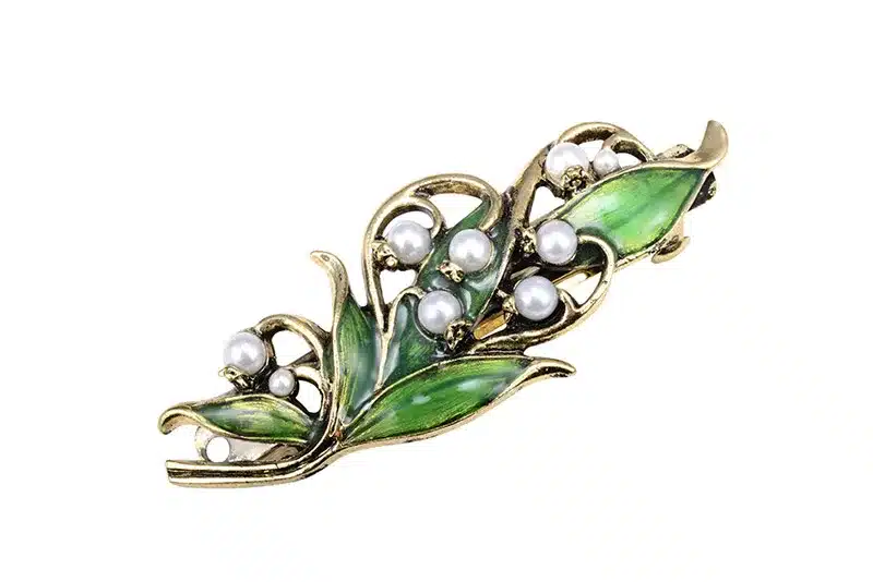Women's vintage hairpins Hair clip jewelry accessories zinc alloy ancient bronze plated enamel folwer style and pearls 6