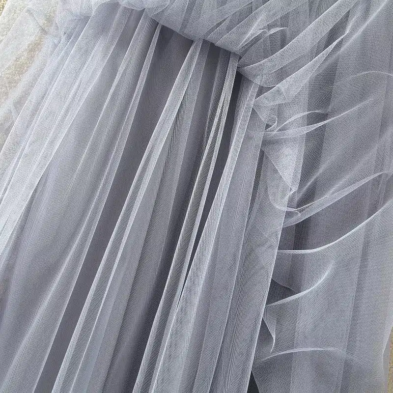 2017 Summer vintage skirts womens Elastic High Waist tulle mesh Skirt long Pleated tutu skirt women Saias midi faldas jupe 19