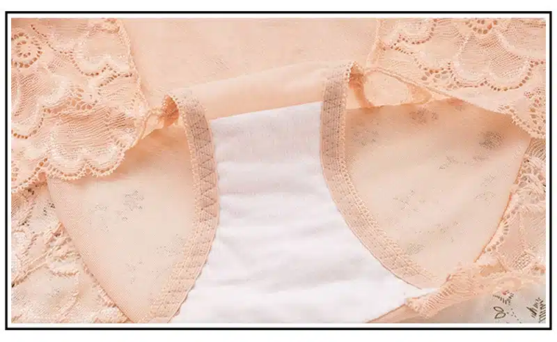 BllooBeell Women's Lace Underwear Sexy Panties Summer Lady Hollow Out Mid Rise Underpants Girl Briefs Crotch Cotton Size L/XL 28