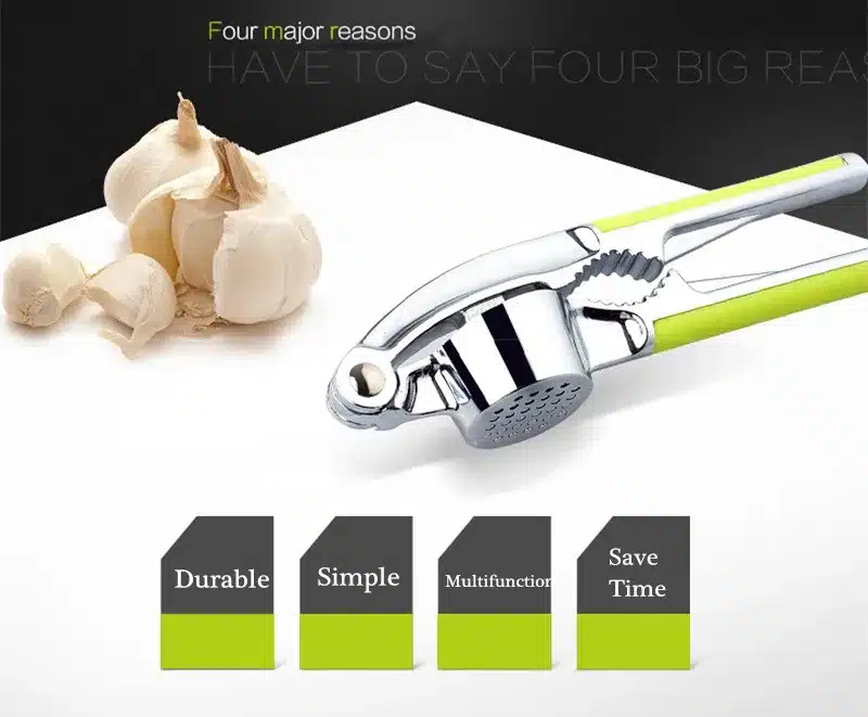 1pcs Stainless Steel Garlic Presses Alloy Kitchen Accessories Gadegts Cooking Vegetable Tools Garlic Peeler Crusher Descascador 10