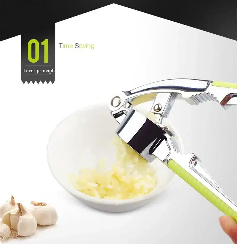 1pcs Stainless Steel Garlic Presses Alloy Kitchen Accessories Gadegts Cooking Vegetable Tools Garlic Peeler Crusher Descascador 12