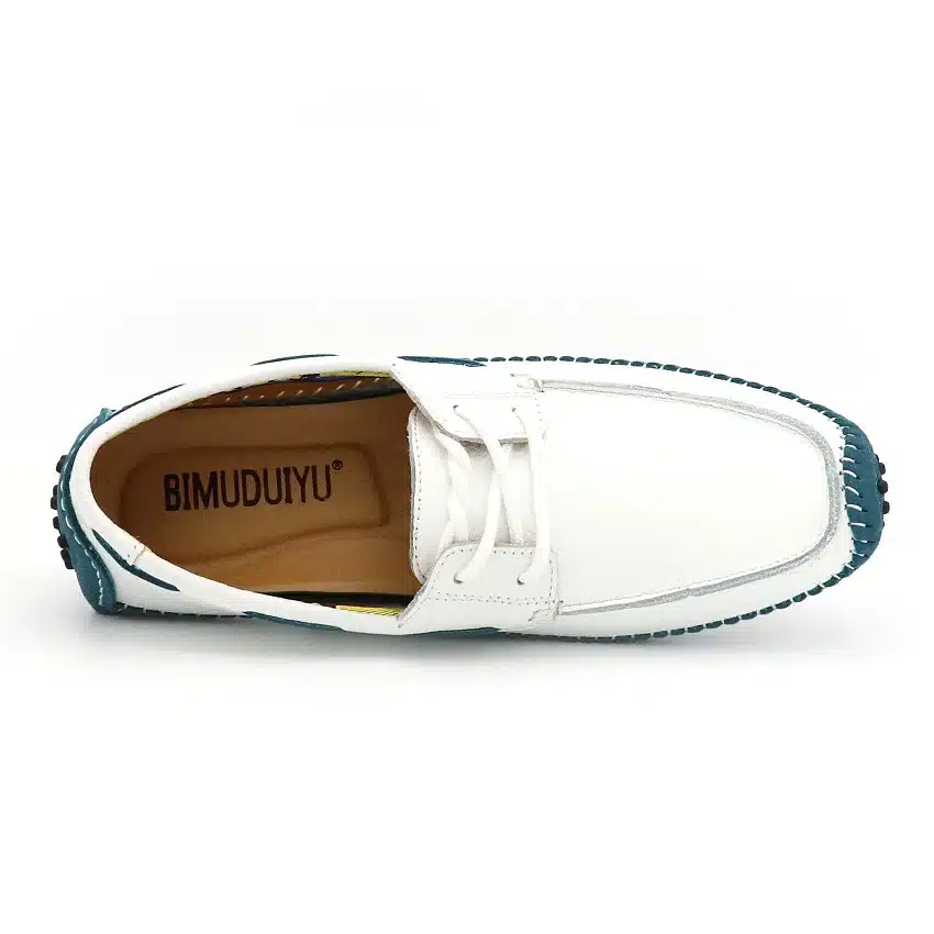BIMUDUIYU Big Size High Quality Genuine Leather Men Shoes Soft Moccasins Fashion Brand Men Flats Comfy Casual Driving Boat38-47 22