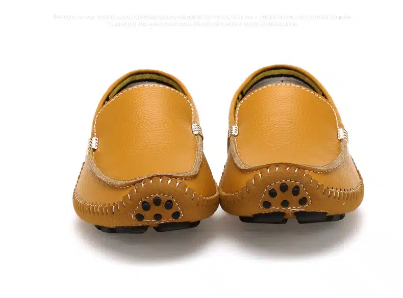 BIMUDUIYU Big Size High Quality Genuine Leather Men Shoes Soft Moccasins Fashion Brand Men Flats Comfy Casual Driving Boat38-47 25