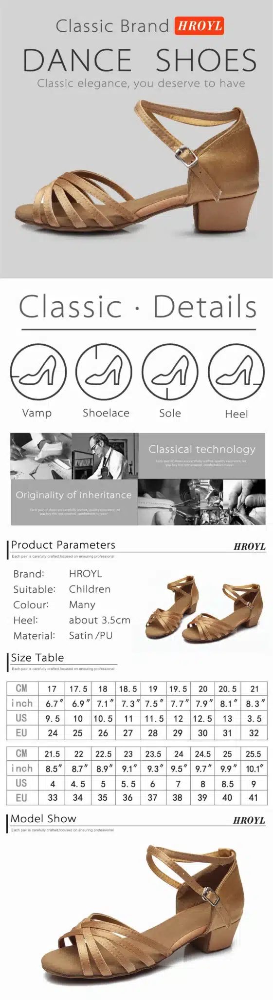 601 High quality new arrival wholesale girls Children/child/kids ballroom tango salsa latin dance shoes low heel shoes 9