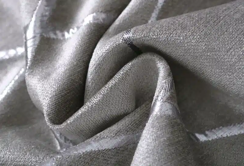 Chenille jacquard Silver Blackout Curtains For Bedroom Modern Luxury Blind Fabric Grey Drapes for Living Room Window Custom size 10