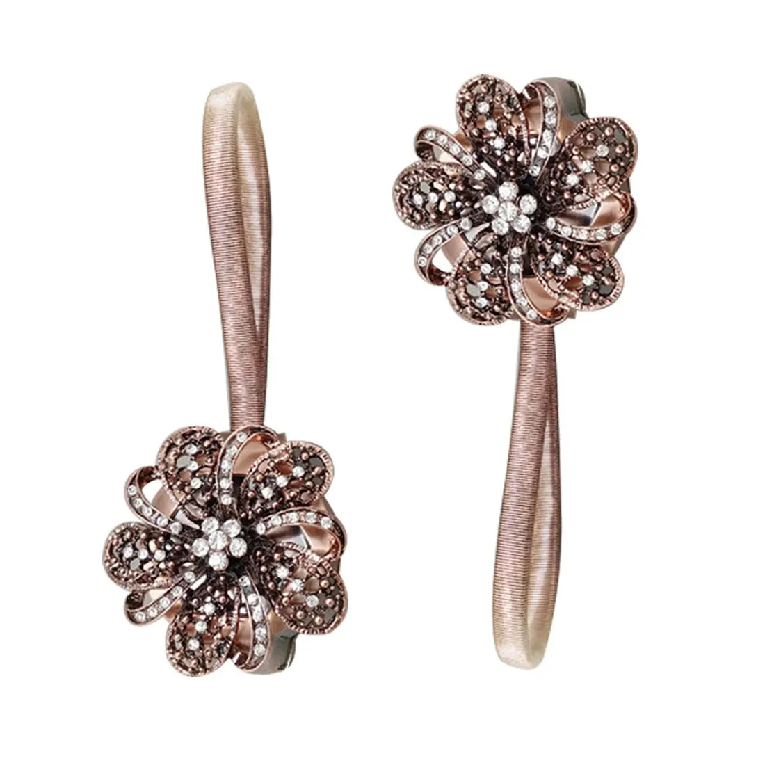 Good Window Decorating Flower Curtain Tieback Magnet Curtains Buckle Clip Steel Wire Curtain Strap 7